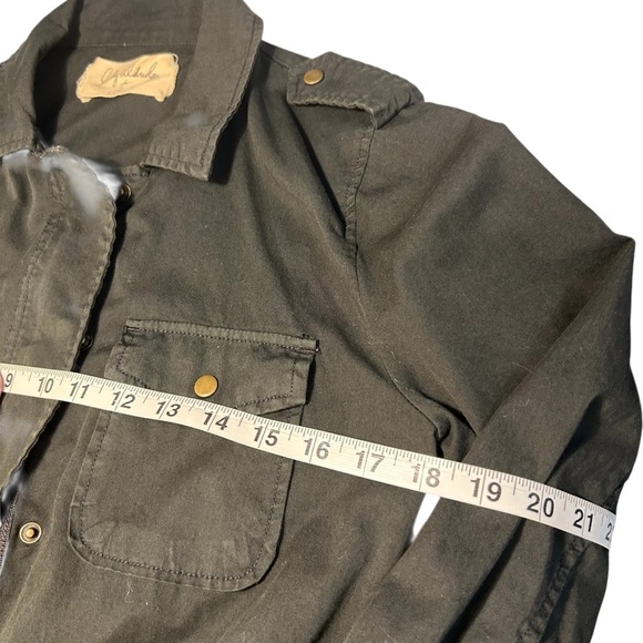 Lily Aldridge for Velvet Ruby Lightweight Utility Army Jacket Gray Size XS - Picture 11 of 14